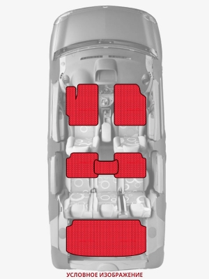ЭВА коврики «Queen Lux» комплект для Honda Fit Shuttle